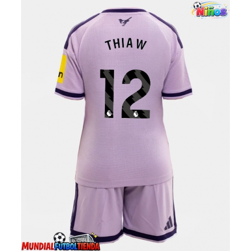 Camiseta Newcastle United Malick Thiaw #12 Tercera Equipación Replica 2026-27 para niños mangas cortas (+ Pantalones cortos)